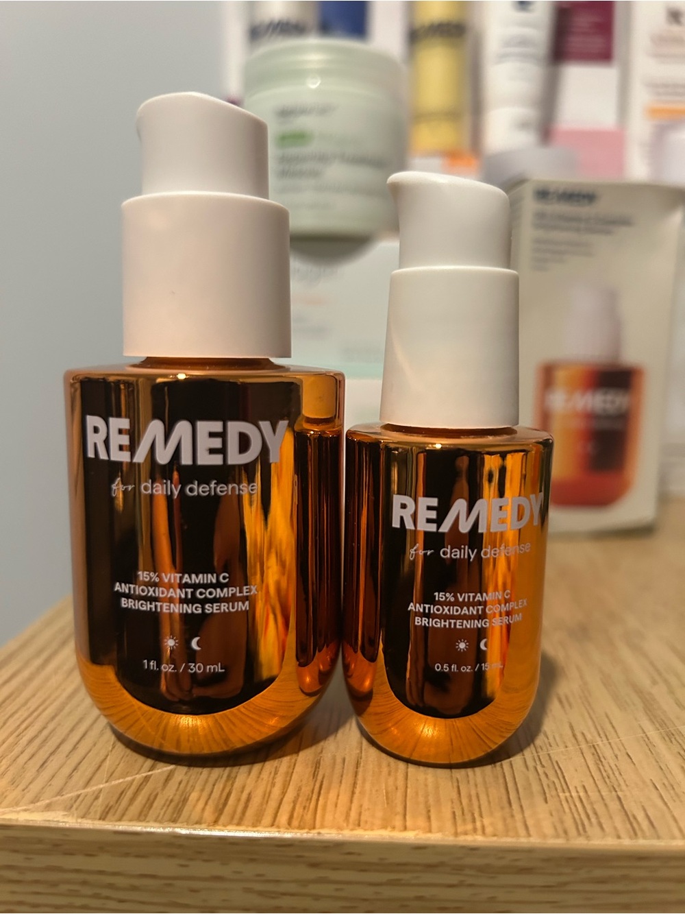 Remedy Vitamin C Bundle - Full-size and Travel-size